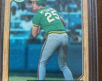 Mark McGwire - 1987 - Topps Card - All Star - Baseball Card - Major League Baseball - Vintage Card