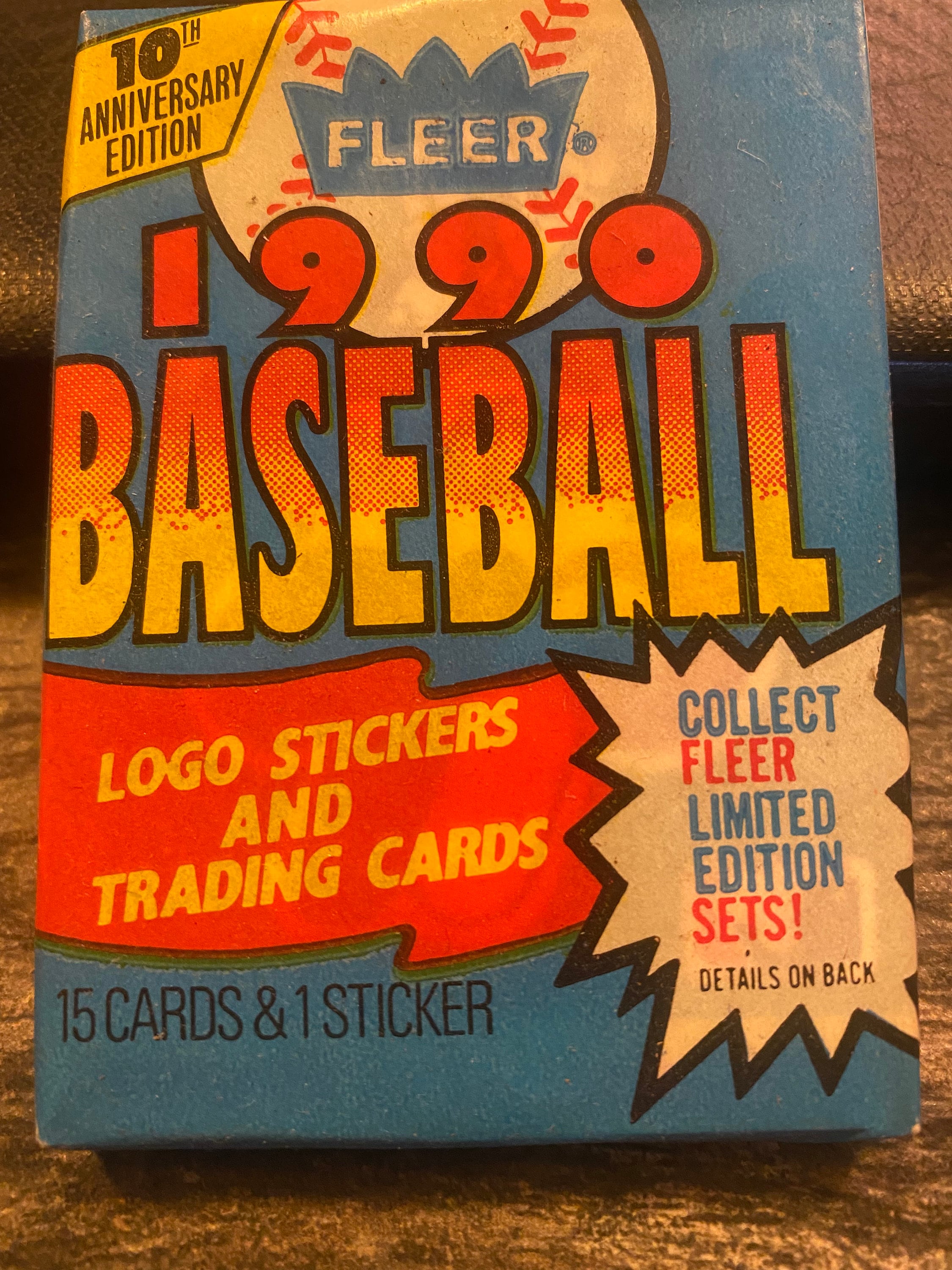 1990 Fleer Baseball Cards - 10th Anniversary Edition - Unopened