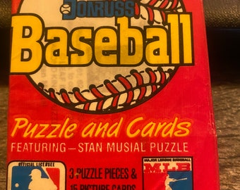 1988 Unopened package of Donruss Baseball Cards - 3 puzzle pieces and 15 picture cards