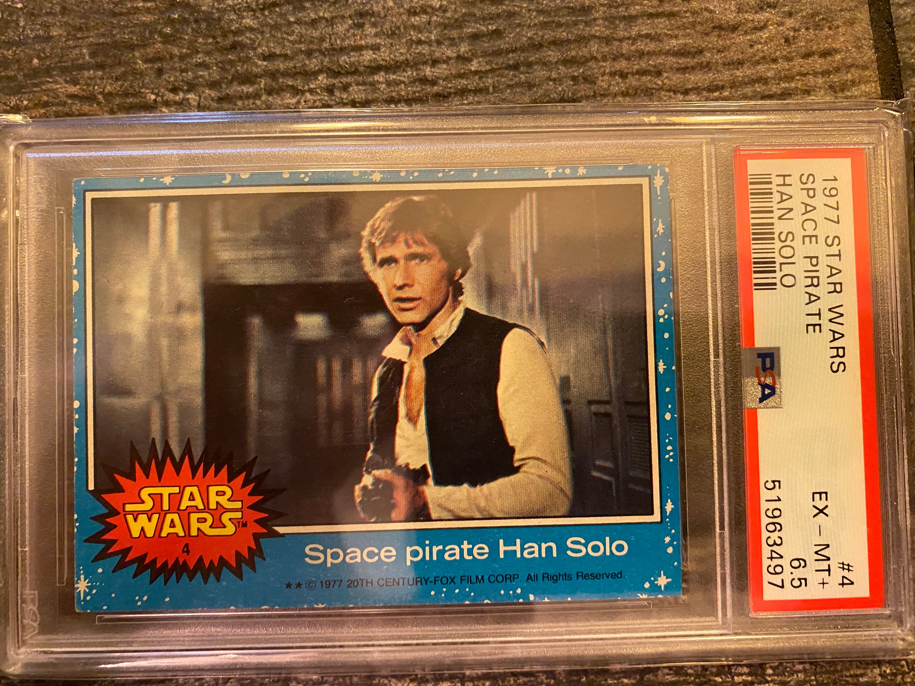 1977 Star Wars - Space Pirate Han Solo - PSA Grade EX- MT - Must
