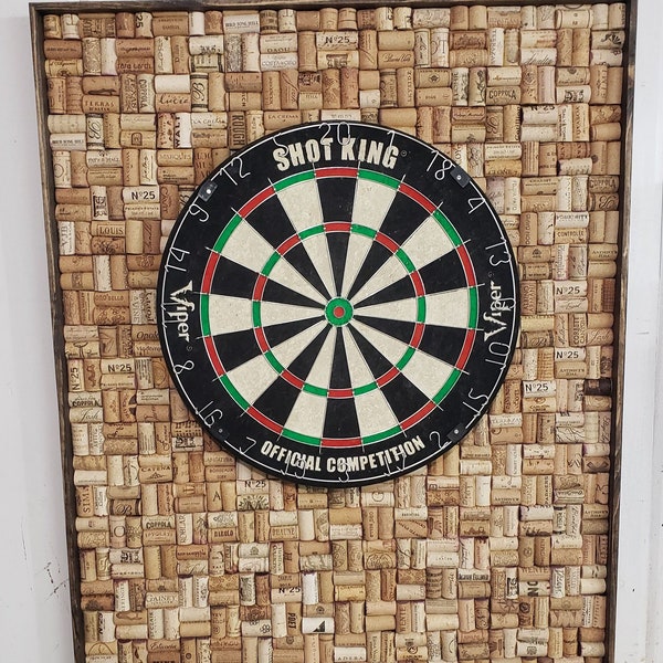 Wine Cork Dartboard Backer Cross Hatch Pattern