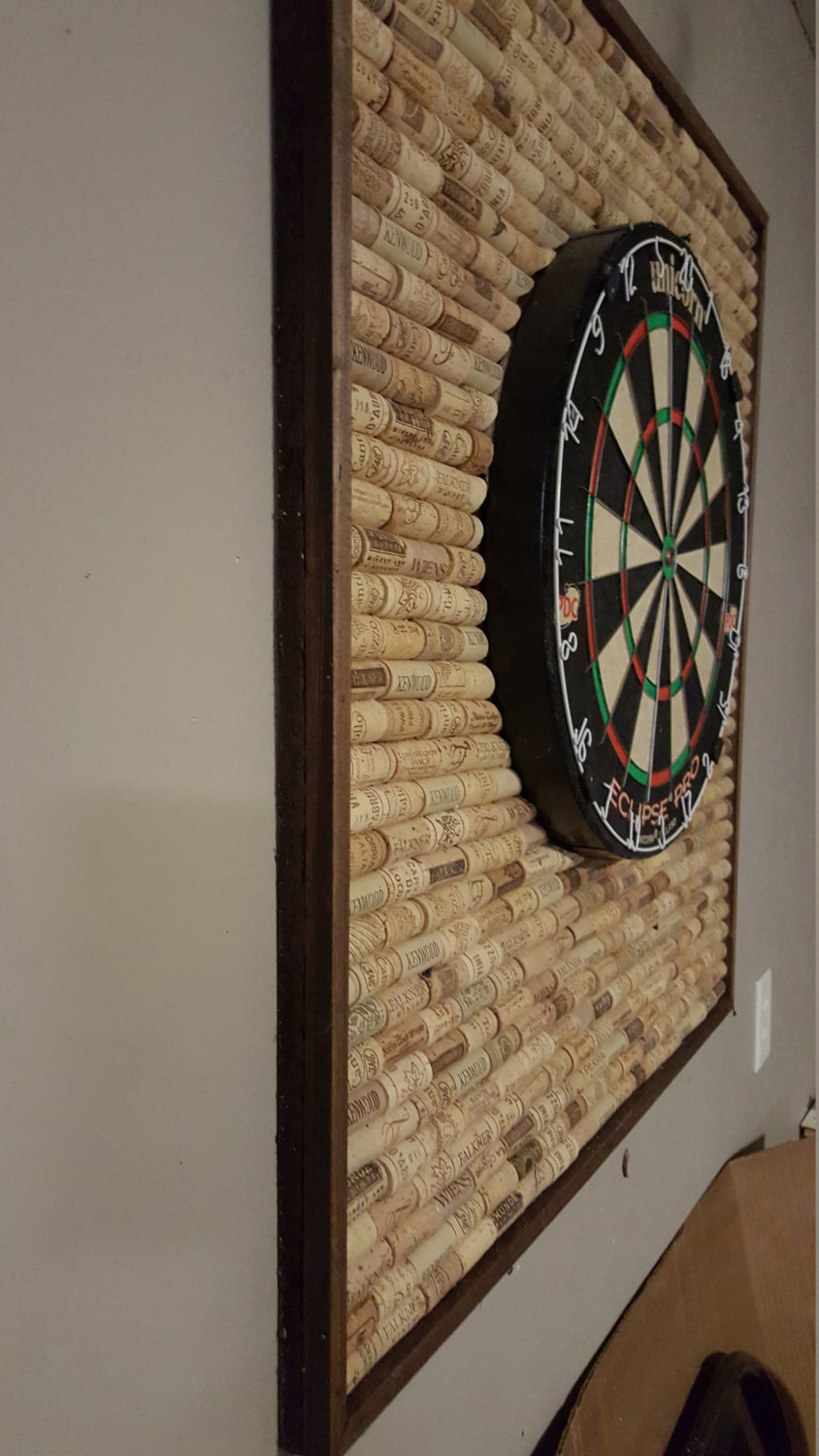 Wine Cork Dartboard Backer Etsy