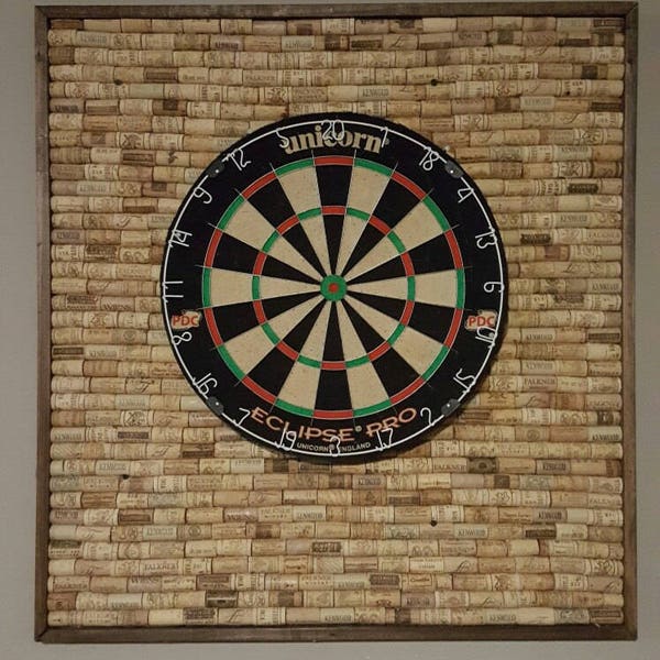 Large Wine Cork Dartboard Backer (39"height x 32"wide)