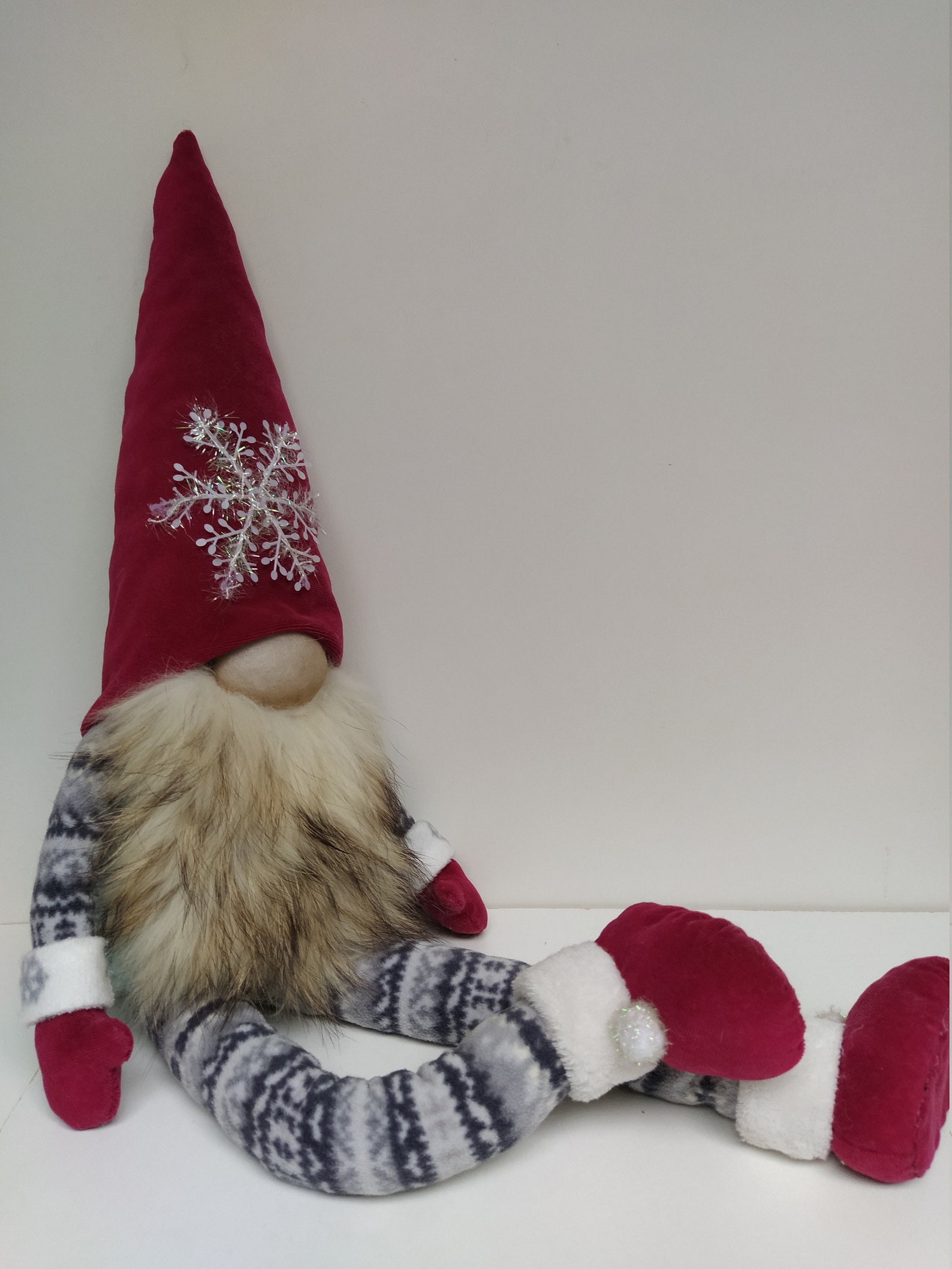 Two fabric gnomes stuffed 17 2 Christmas Gnomes boy and Etsy