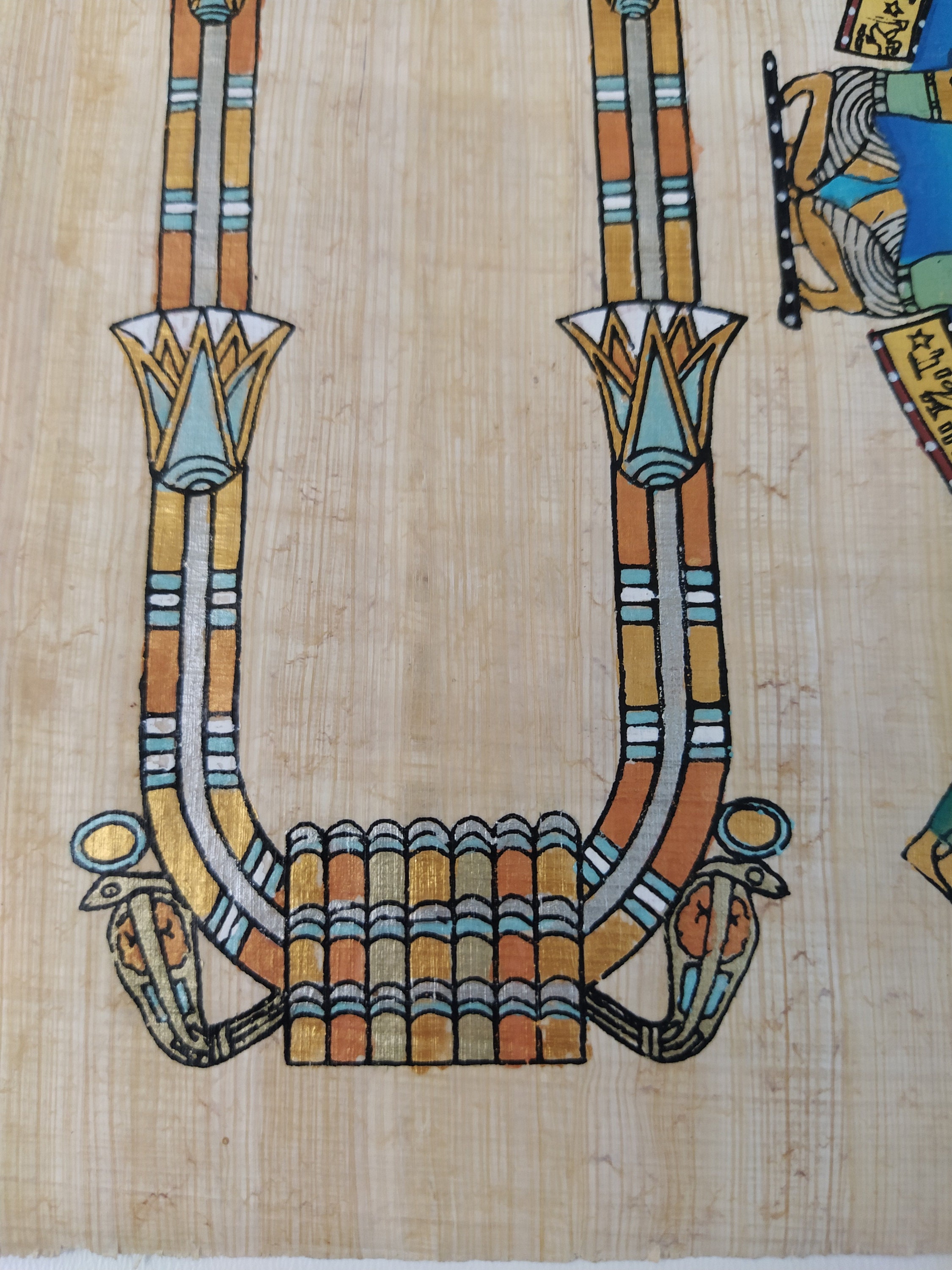 Egyptian papyrus wall art zodiac original ancient egypt decor Etsy