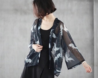 transparent cardigan