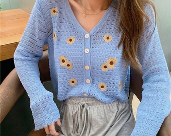 sunflower cardigan