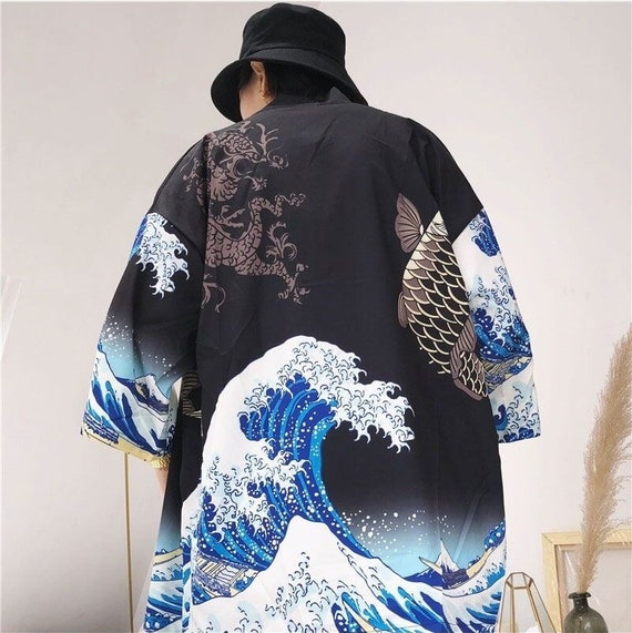 Koi Fish Tsunami Japanese Famous Classical Art Printed All | Etsy