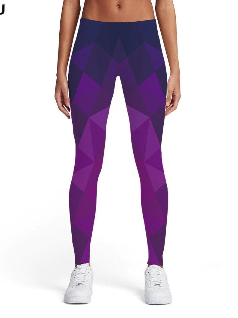 Galaxy Stars World Map Floral Music Note Fun Designs Patterns Sharp Color 3D Printed Compression Front Back Comfortable Leggings Pants