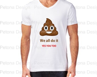 SHI* HAPPENS LADIES T-SHIRT FUNNY POO POOP EMOJI I PHONE MEME COOL INSTAGRAM
