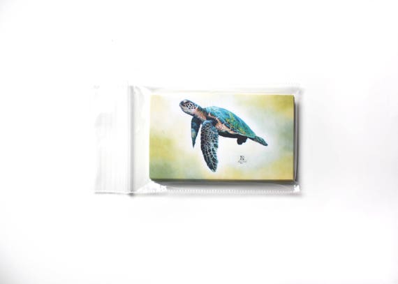 1.5 inch Planner Stickers Envelope Sealer Sea Turtle Stickers Removable Vinyl