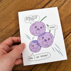 Bessen late verjaardagskaart - late verjaardagskaart, grappige late verjaardag, gelukkig laat, popcultuur kunst, Meme geschenken, grappige verjaardag,