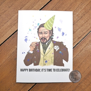 Celebrate Leonardo Birthday Card - Birthday Meme Card, Leonardo