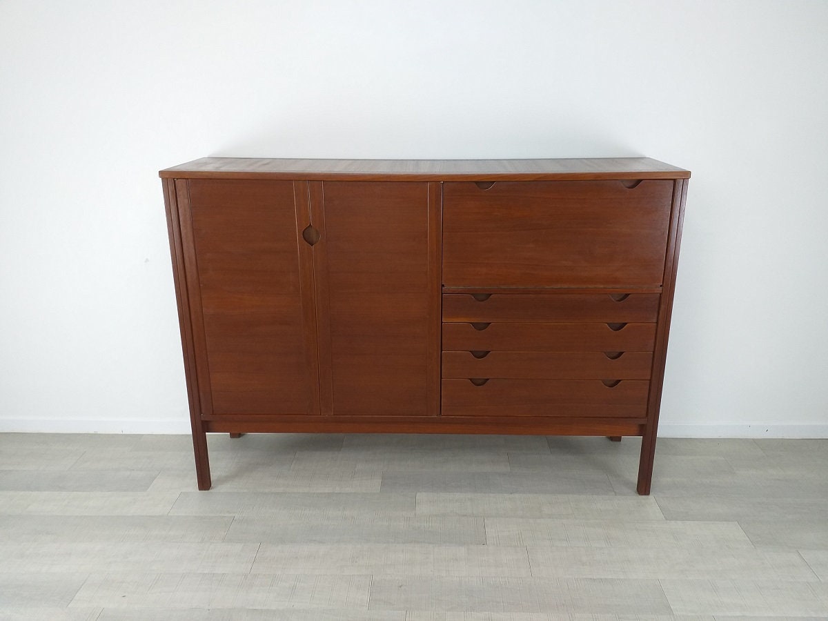 Buffet Années 70 Teck Design Vintage Scandinave