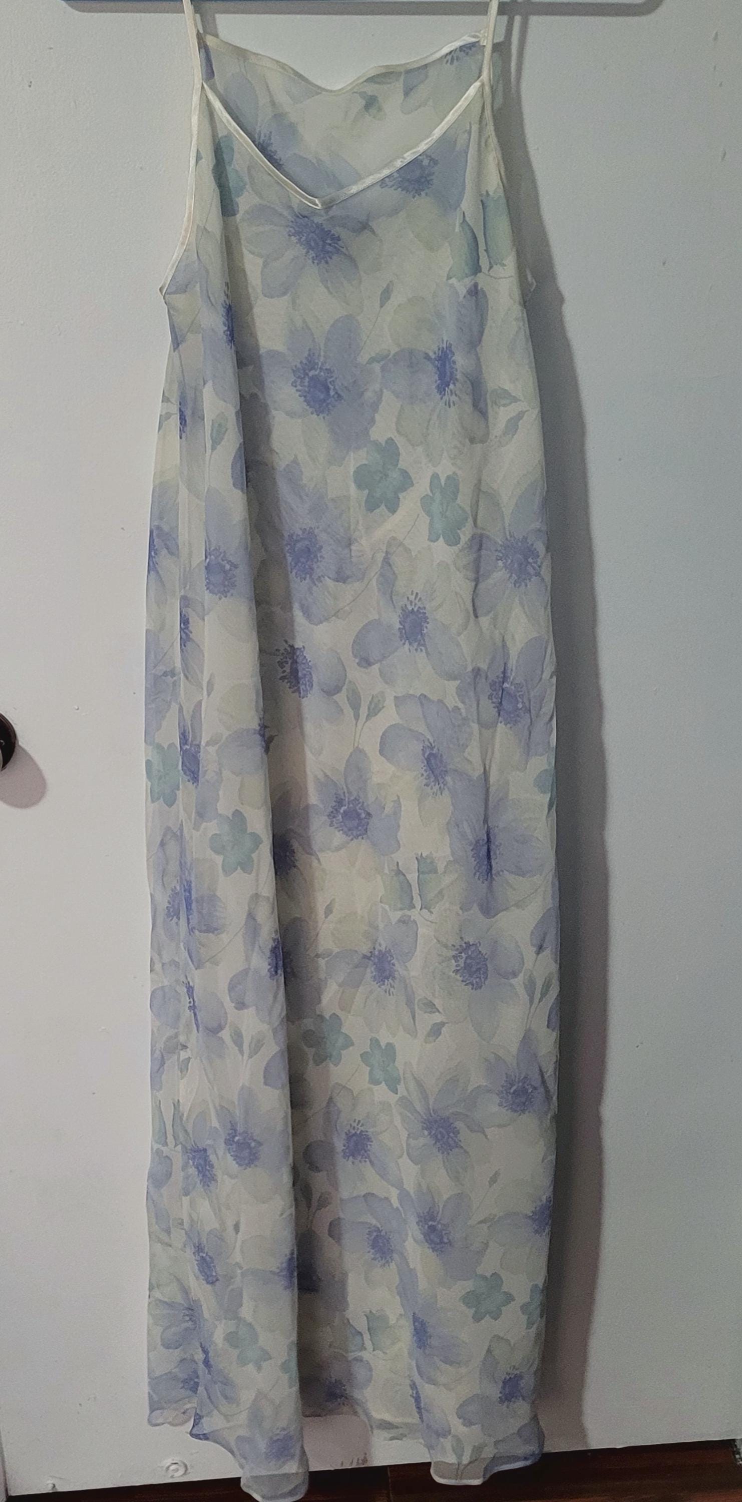 Ensemble Nuisette Et String Valerie Stevens Taille L - Rose Vif Et Clair - Tissu Polyester Tout Doux