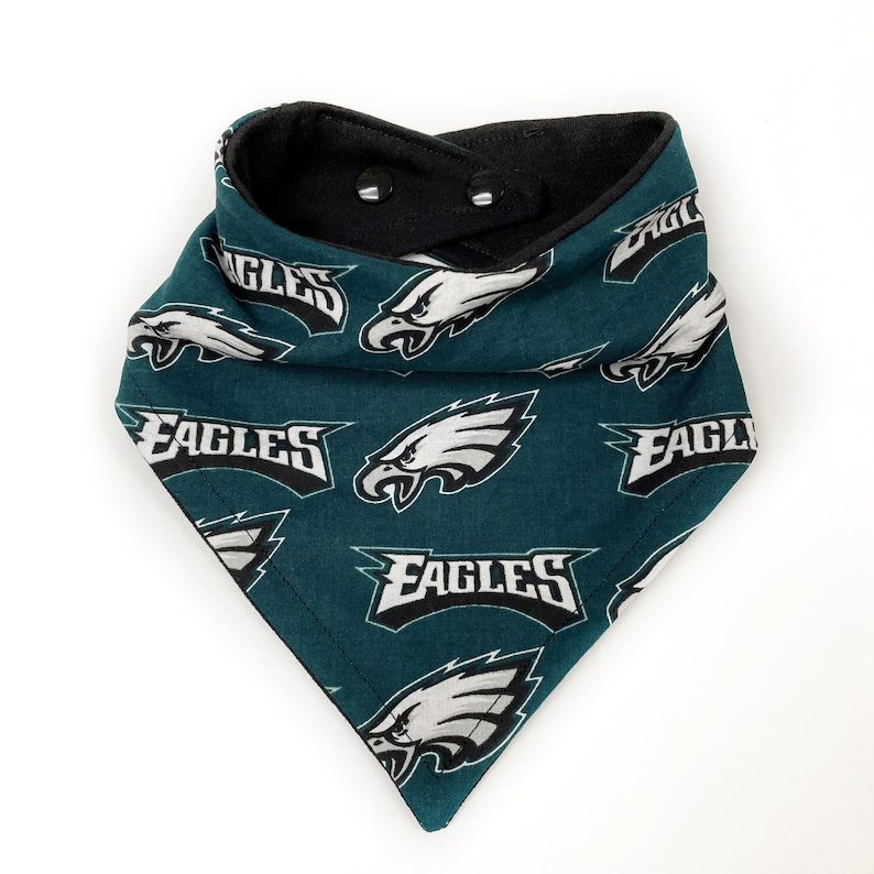 Bavoir bandana bébé fan de l'équipe de football de Philadelphie, aigles, champions du Super Bowl, garçon ou fille, réglable, bébé, tout-petit, rose, blanc image 6