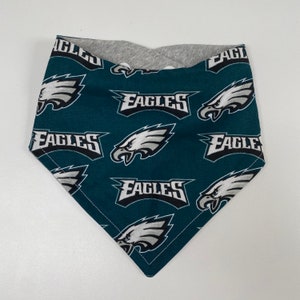 Bavoir bandana bébé fan de l'équipe de football de Philadelphie, aigles, champions du Super Bowl, garçon ou fille, réglable, bébé, tout-petit, rose, blanc Gray