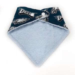 Bavoir bandana bébé fan de l'équipe de football de Philadelphie, aigles, champions du Super Bowl, garçon ou fille, réglable, bébé, tout-petit, rose, blanc image 9