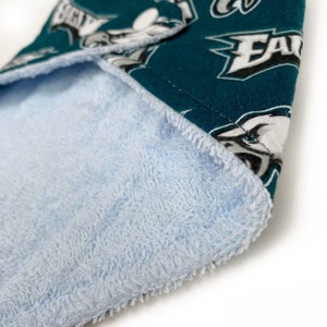 Bavoir bandana bébé fan de l'équipe de football de Philadelphie, aigles, champions du Super Bowl, garçon ou fille, réglable, bébé, tout-petit, rose, blanc image 10