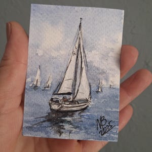 ACEO Original ART.Original Watercolor painting.ACEO cards.