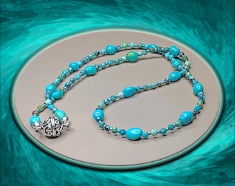 Sleeping Beauty & Hunan Turquoise Blend Necklace
