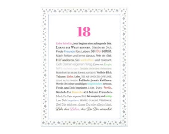 Geschenk 18 Geburtstag Schwester