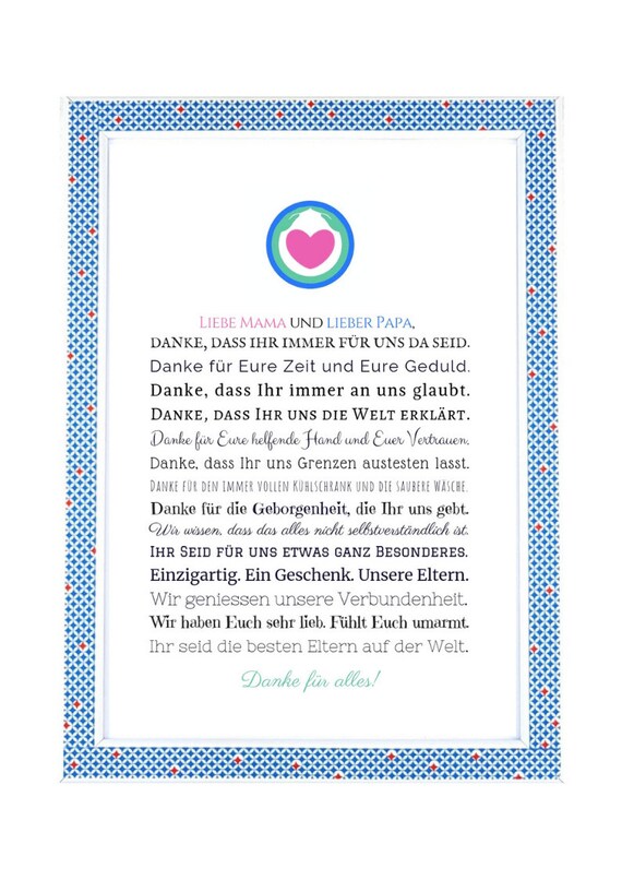 Danke Sagen An Die Eltern