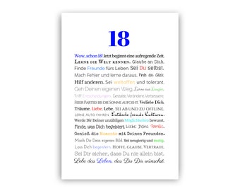 PDF Download 18. Geburtstag Junge Geschenk