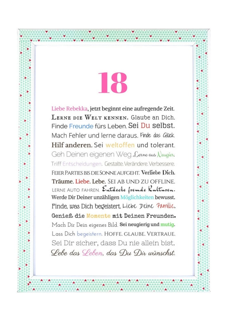 18. Geburtstag Tochter 18. Geburtstag Ideen | Etsy