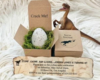 Dinosaur Birthday Invitation - Dinosaur Invitation -  Boy Birthday - Dinosaur Party - Jurassic  - Dinosaur Invite - Dinosaur Favors