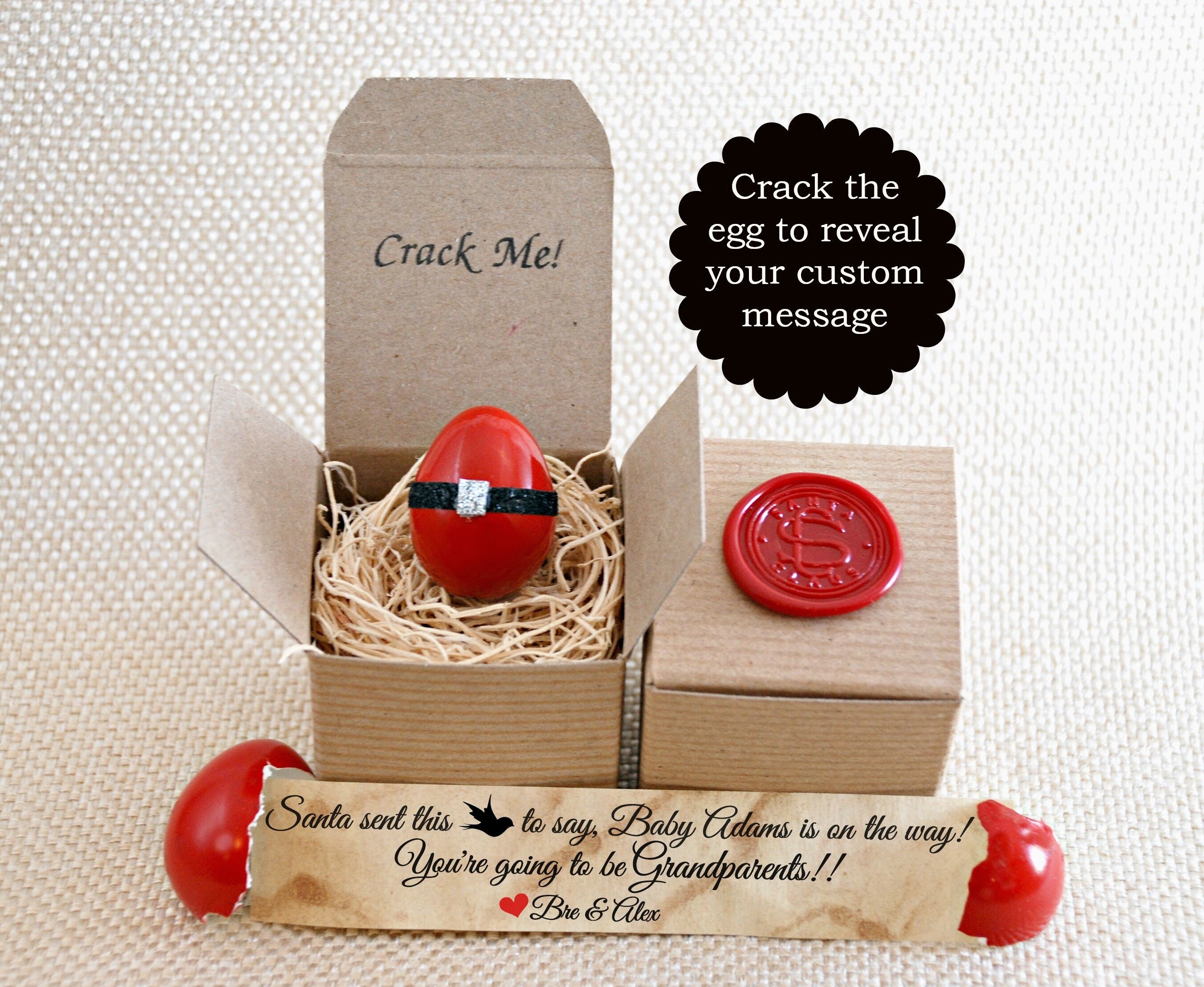 Christmas Pregnancy Announcement Pregnancy Reveal Family Etsy