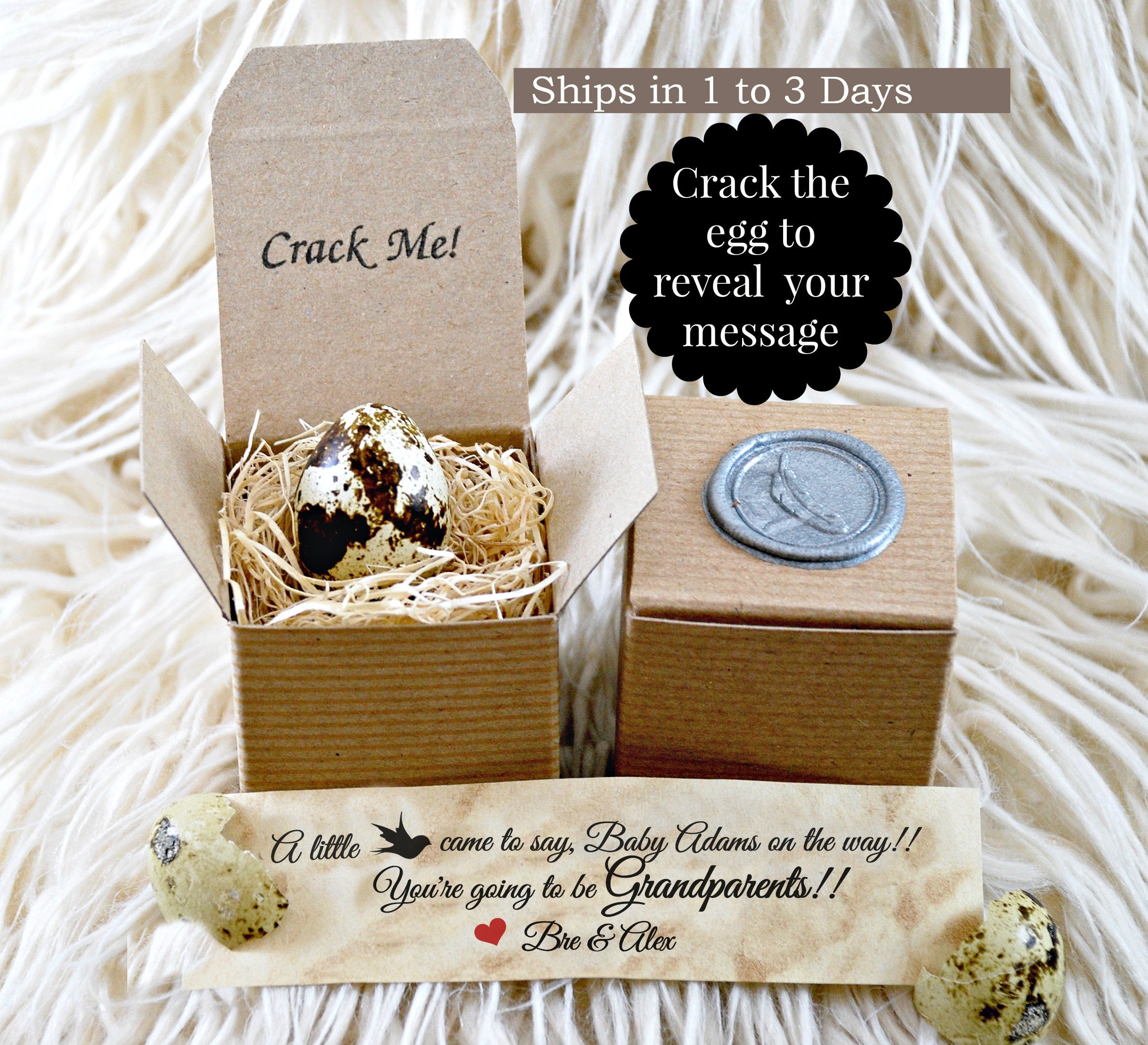 Pregnancy Announcement Baby Announcement Grandparents Etsy