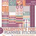 Valentine's Foxes MINI Happy Planner Printable Sticker | Etsy