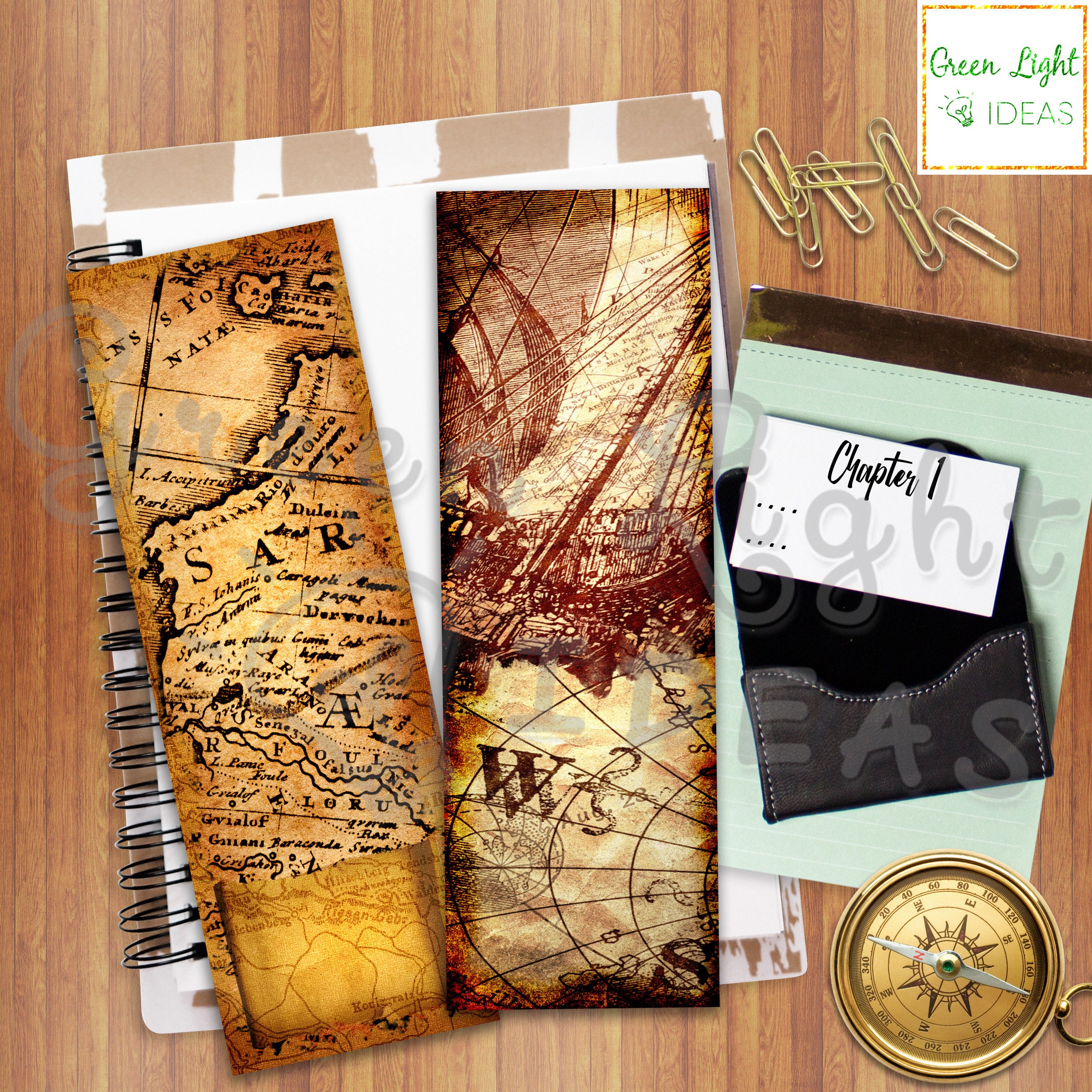 Digital Bookmarks Vintage Travel Bookmarks Printable Etsy
