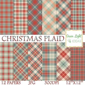 Digitaal kerstpapier, digitaal kerstpapier, geruite achtergronden, digitaal kerstpapier, digitaal kerstpapier, kerstmis digitaal papier, Schotse ruit texturen