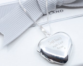 Own Handwriting Sterling silver Locket Necklace