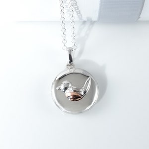 Personalised Robin Red Breast Sterling Silver Locket