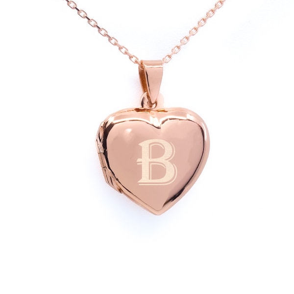 Personalised Rose Gold Locket Necklace