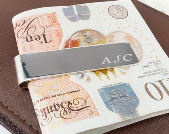 Personalised Sterling Silver Money Clip