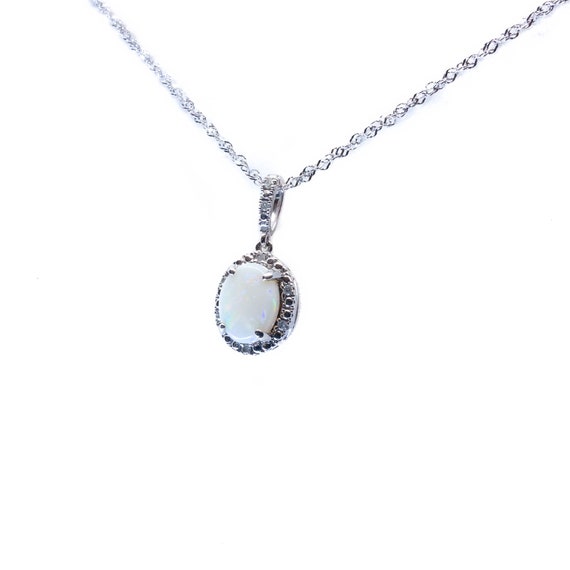 Opal cluster necklace best sale