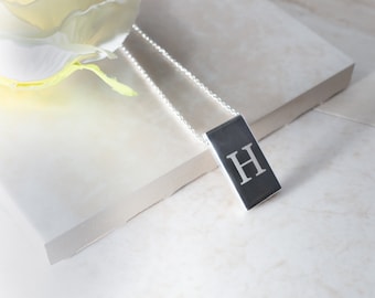 Personalised Sterling Silver Ingot Necklace