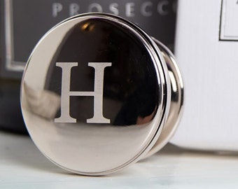 Personalised Silver Wine Stopper