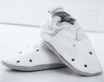 Leren babyschoenen