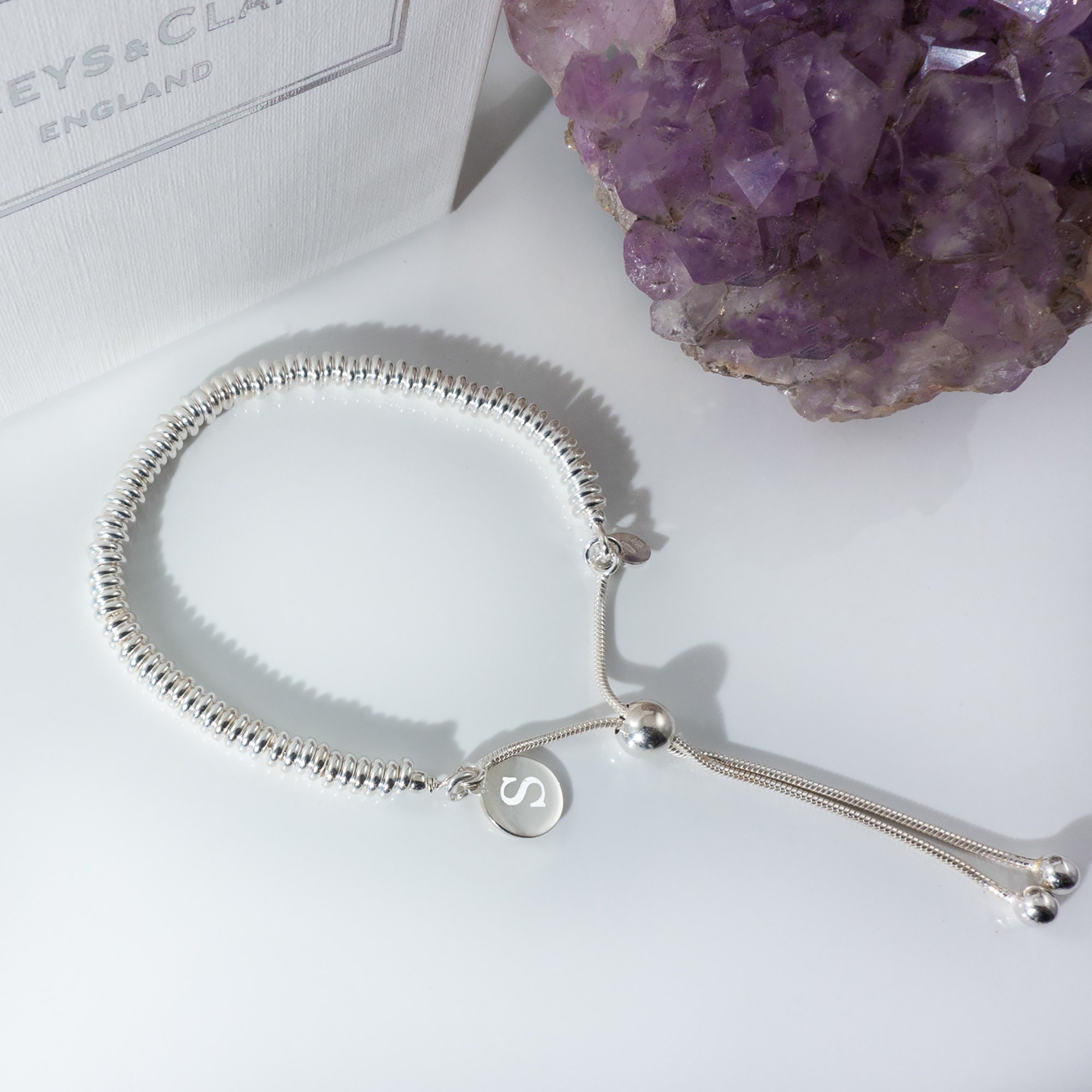 Leslie's Sterling Silver D/C Bracelet Adjustable Bracelet QLF591 - J.L.  Winters Jewelers
