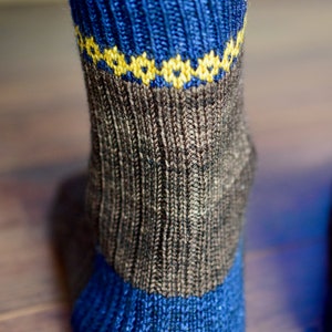 Downloadable Knitting Pattern PDF / Sock knitting pattern / Men's sock knitting pattern / Sock pattern / Knitting pattern My Man's socks image 5