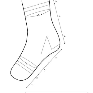 Downloadable Knitting Pattern PDF / Sock knitting pattern / Men's sock knitting pattern / Sock pattern / Knitting pattern My Man's socks image 7