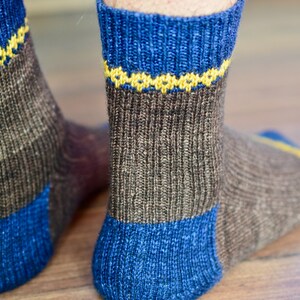 Downloadable Knitting Pattern PDF / Sock knitting pattern / Men's sock knitting pattern / Sock pattern / Knitting pattern My Man's socks image 6