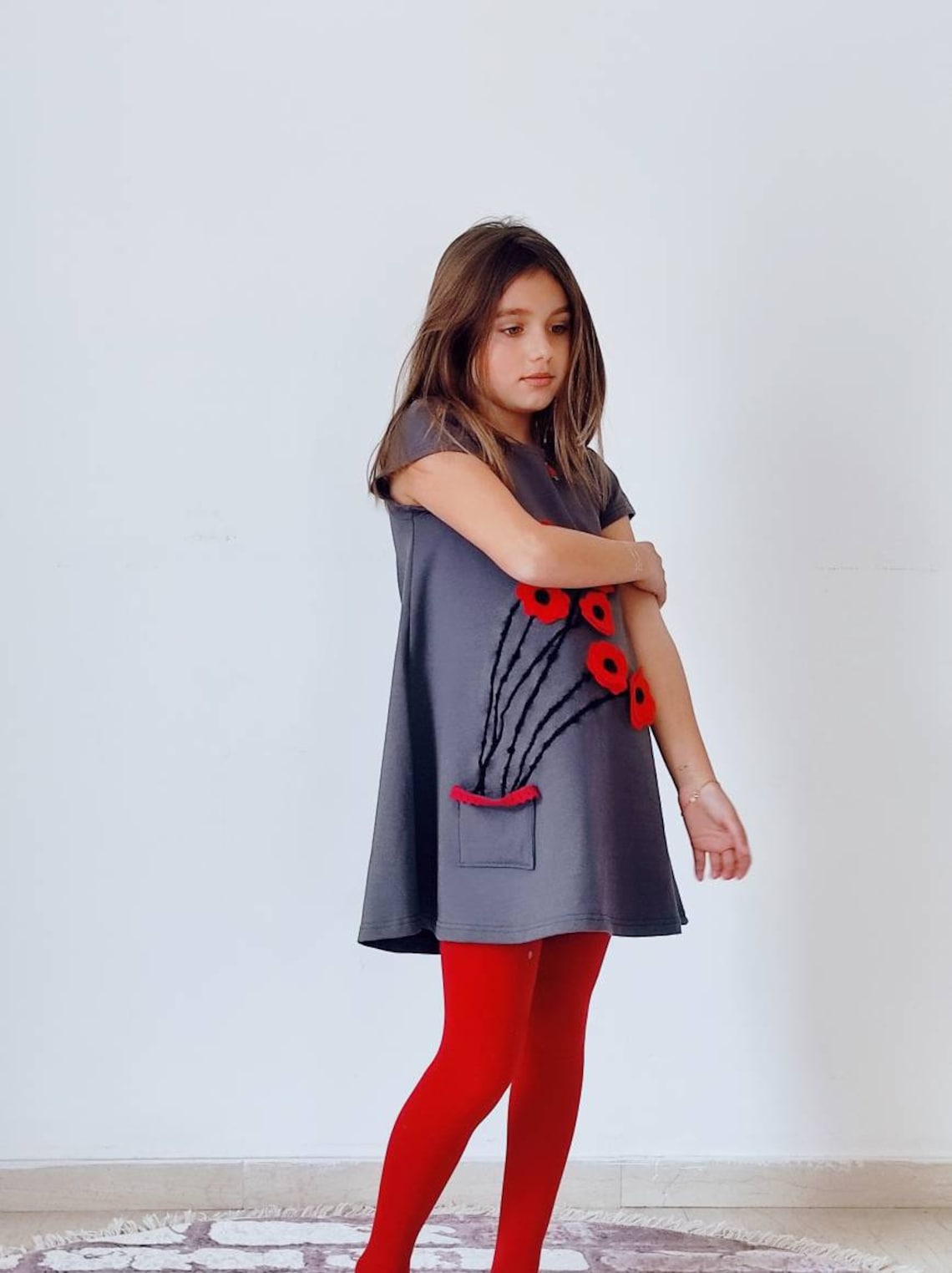 POPPIE RWS DRESS BLACK