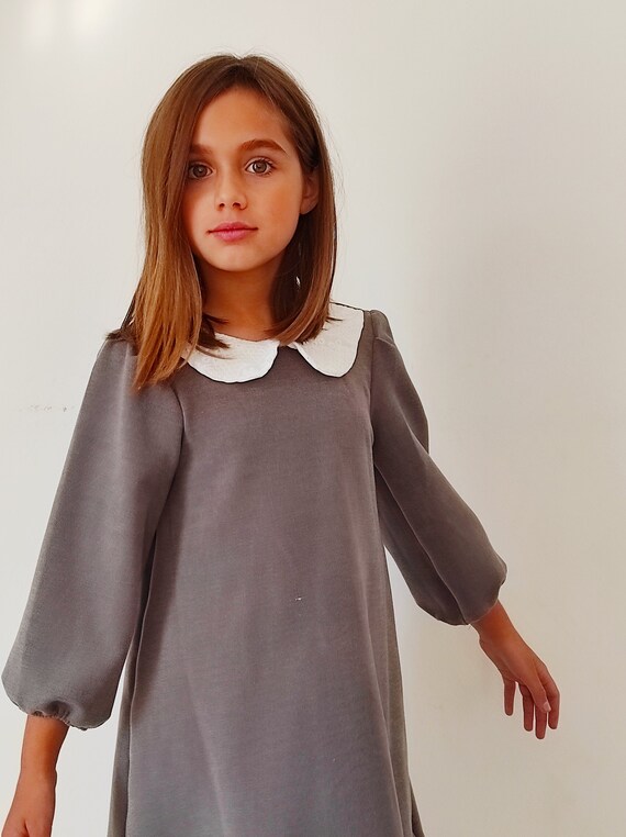 Girls gray dress hotsell