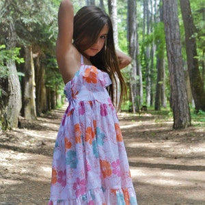 Rüschen Kleid Floral Kleid Mädchen Sonnenkleid Kleinkind Kleid Sommer Kleid Blumenkleid Party Outfit Mädchen Geschenkideen Geburtstagskleid Frühlingskleid